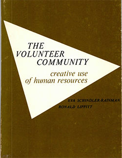 Brown book cover with white triangle containing title of book